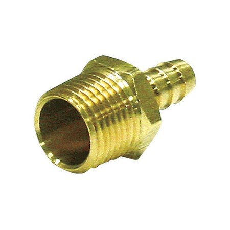 0.31 X 0.25 In. MPT Hose Barb In Lead Free Yellow Brass , 10PK